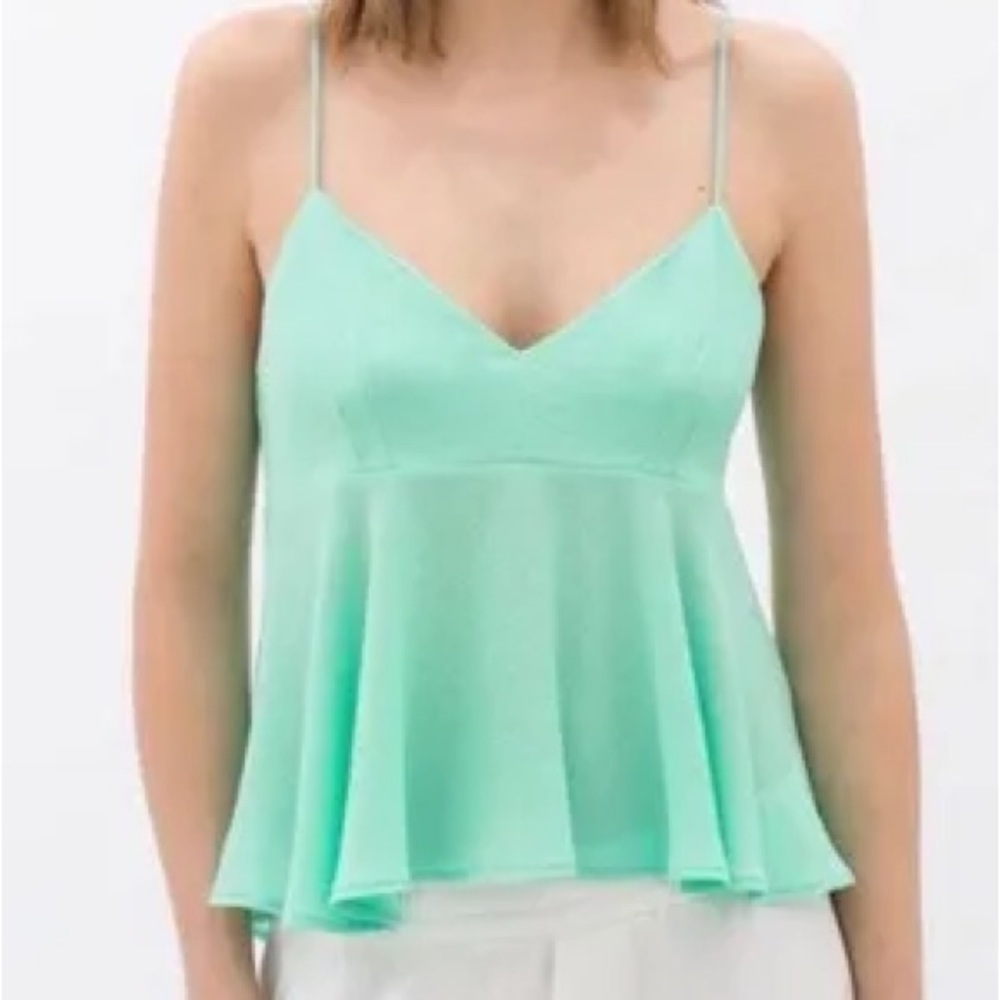 3 for $40 ✨ Zara Hook Closure Cami Seafoam Green / Bright Teal